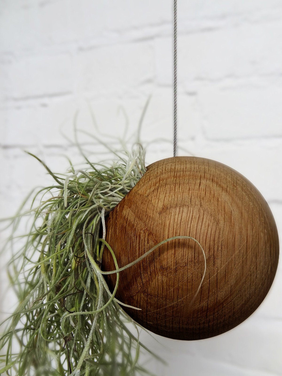 Hanging Sphere - Dark Oak